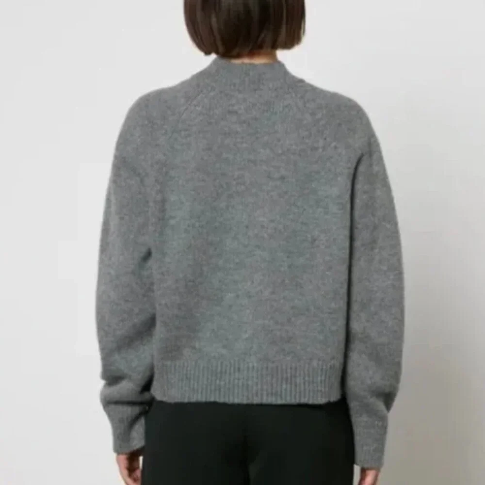 Anine Bing Kendrick Sweater University Paris In Charcoal Wool Cashmere Size M